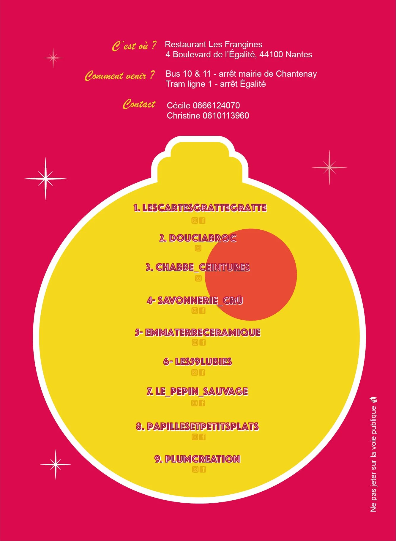 Marché Noel 2025 Nantes Chantenay