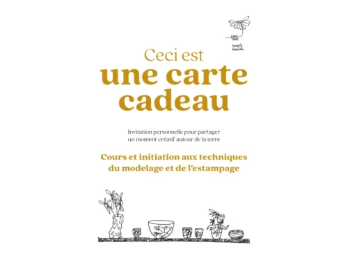 Carte cadeau cours Poterie Nantes
