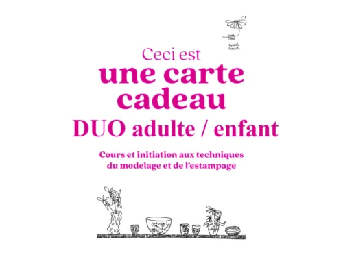 Carte cadeau duo parent enfant Poterie Nantes
