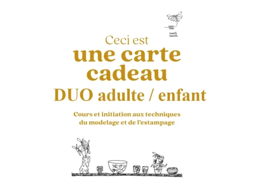 Carte cadeau duo parent enfant Poterie Nantes