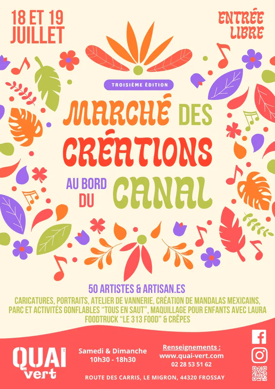 Marché des créations au bord du canal Frossay 2026